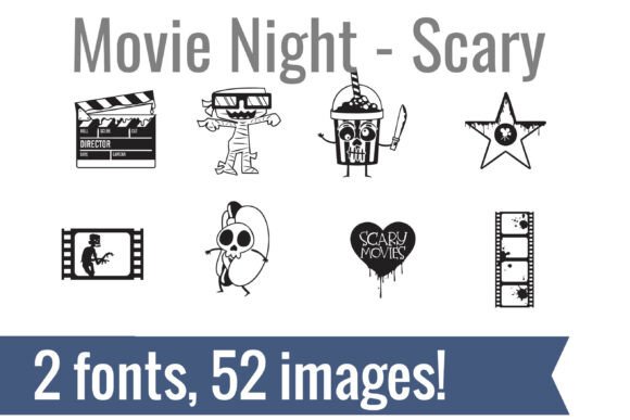 Download Movie Night Scary Dingbats - Movie Collection
