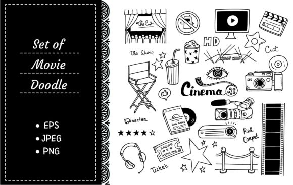 Download Set of Movie Doodle - Movie Collection